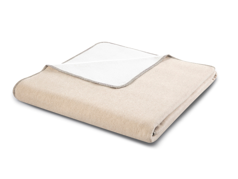Recyclingdecke Grönland farbig nachhaltig | 150x200, beige