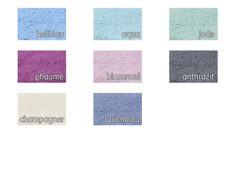 Walkfrottier-Tuch mit Chenilleborde | Handtuch (50x100), rauchblau