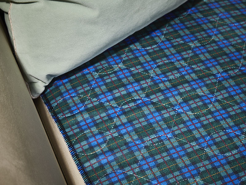 Sitzkissen Berlin mit PU blau | 45x45, blau Sitzkissen Berlin mit PU blau | 45x45, blau