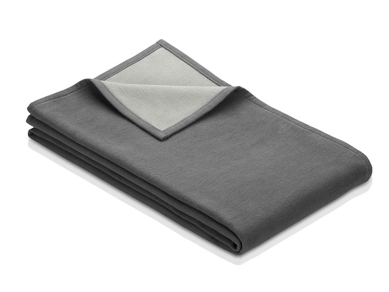 Hoteldecke Stockholm Bio GOTS zertifiziert | 140x200, anthrazit