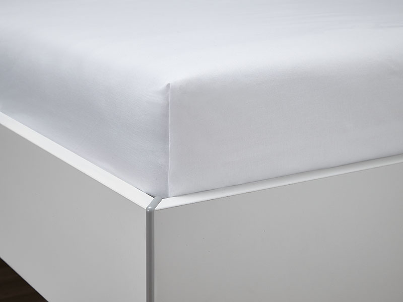 Baumwoll-Bettlaken G1 | 160x295, weiß - Stück Baumwoll-Bettlaken G1 | 160x295, weiß - Stück