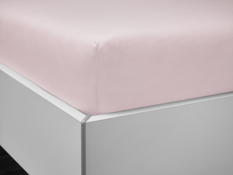 Jersey-Spannlaken Janine Classic | 200x200, zartrosa