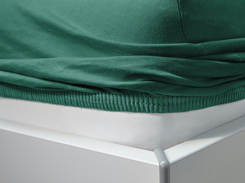 Jersey-Spannlaken Bellana samtweich | 100x200, tanne