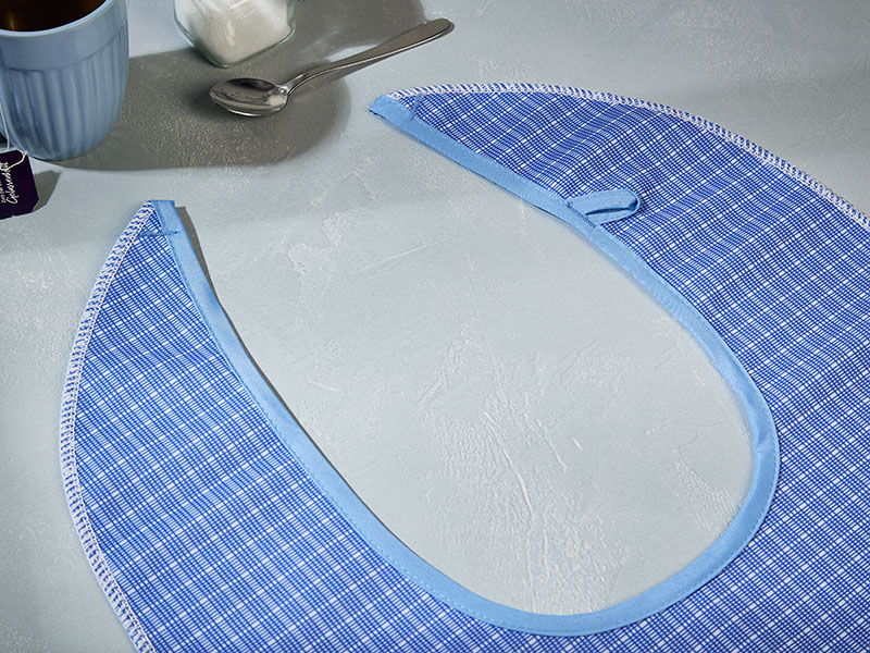 Speiseschürze Ingo beschichtet | 43x90, blau Speiseschürze Ingo beschichtet | 43x90, blau