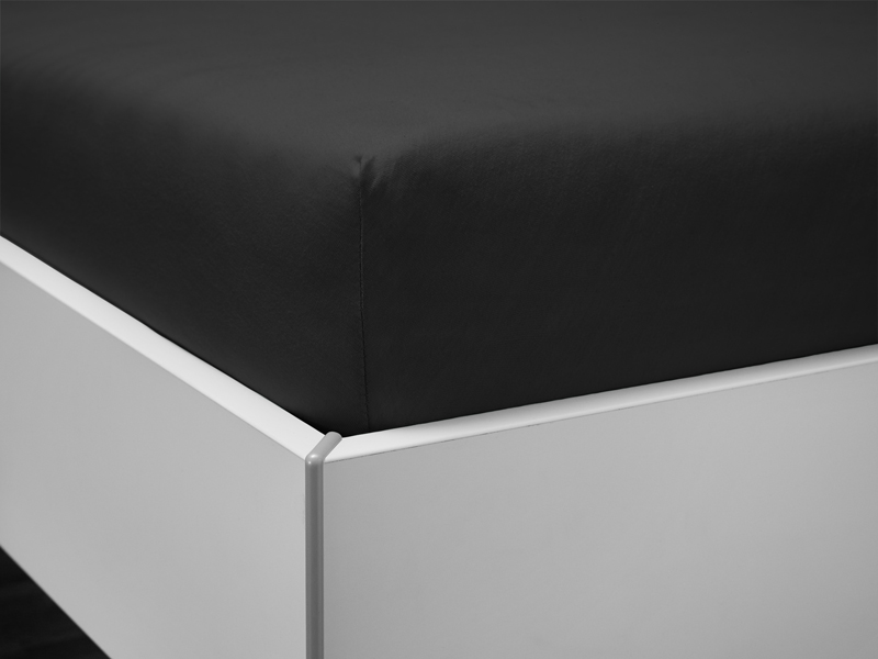 Jersey-Spannbettlaken bellana aqua | 100x200, schwarz