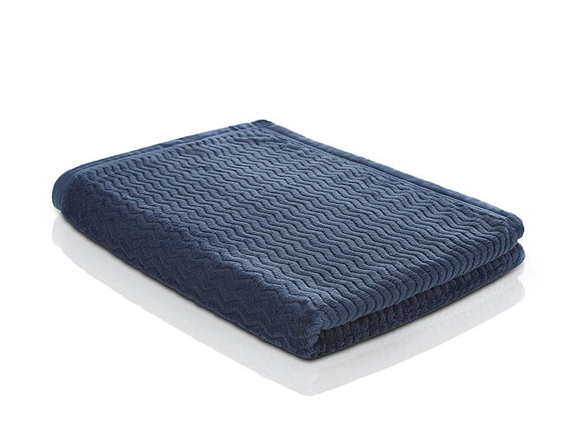 Microfaserdecke Memphis Stola | 100x150, marine Microfaserdecke Memphis Stola | 100x150, marine