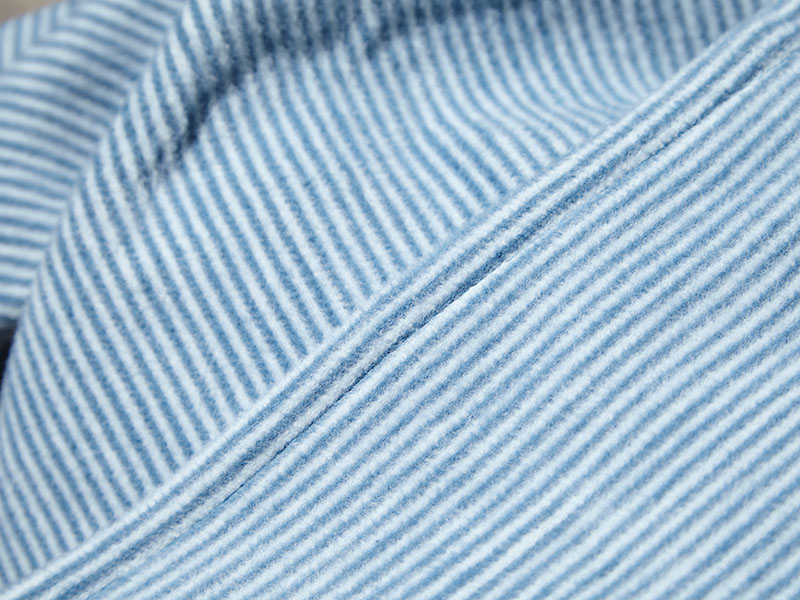 Baumwolldecke Turin gestreift Bio | 140x200, anthrazit-silber Baumwolldecke Turin gestreift Bio | 140x200, anthrazit-silber