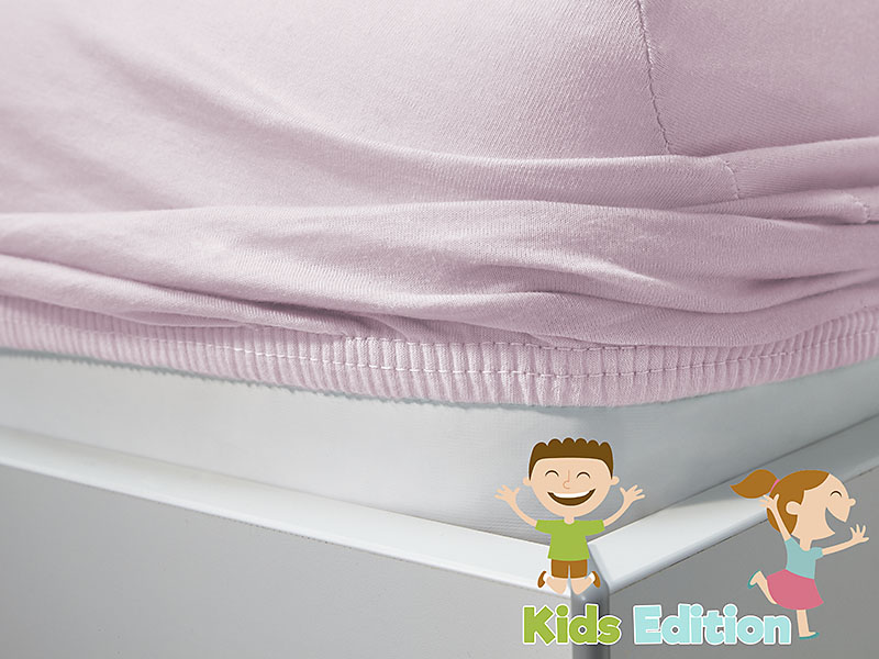 Jersey-Spannlaken für Kinder | 70x140, rosa Jersey-Spannlaken für Kinder | 70x140, rosa