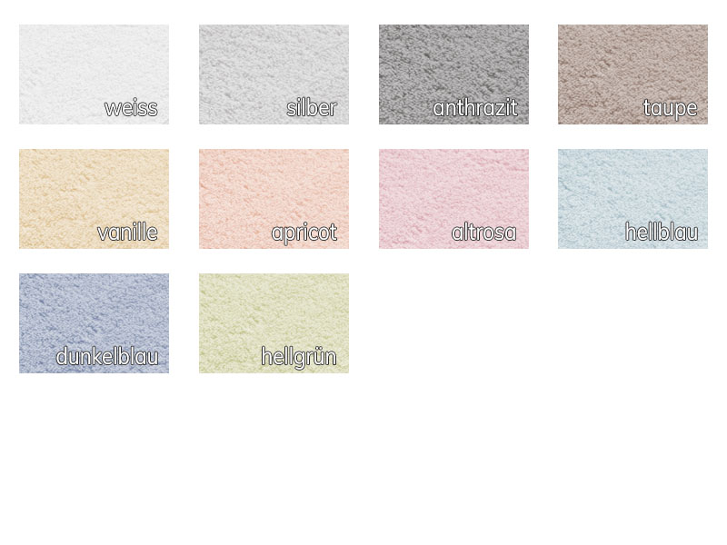 Walk-Badvorleger Monaco Zero Twist Softgarn | 50x70, hellblau