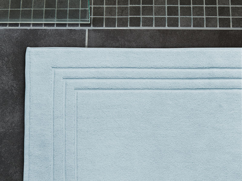 Walk-Badvorleger Monaco Zero Twist Softgarn | 50x70, hellblau