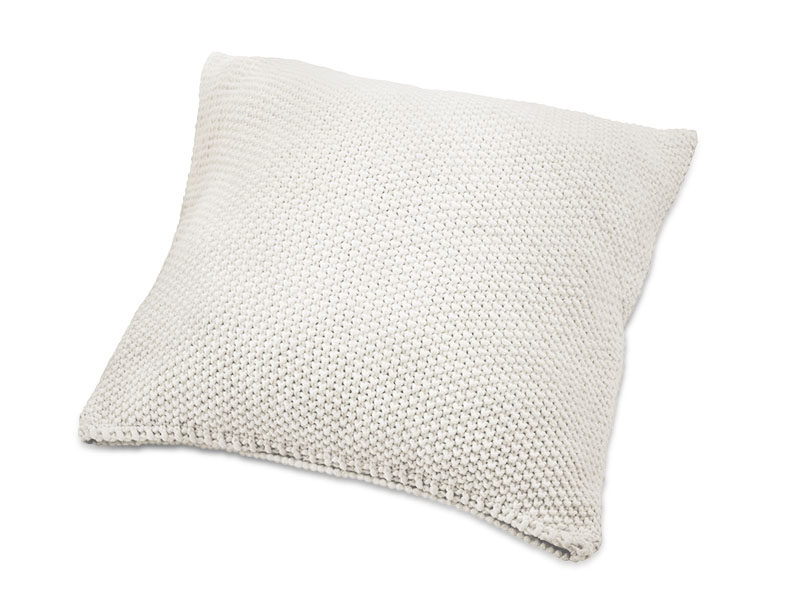 Strickkissen Hilda | 50x50, weiß