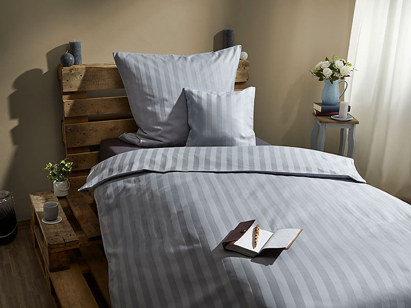 Streifendamast-Bettwäsche TB25 farbig | 140x200, mint - Stück Streifendamast-Bettwäsche TB25 farbig | 140x200, mint - Stück