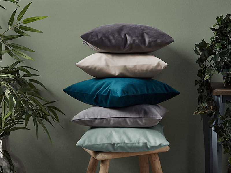 Kissenhülle Duval Samt | 40x40, petrol Kissenhülle Duval Samt | 40x40, petrol