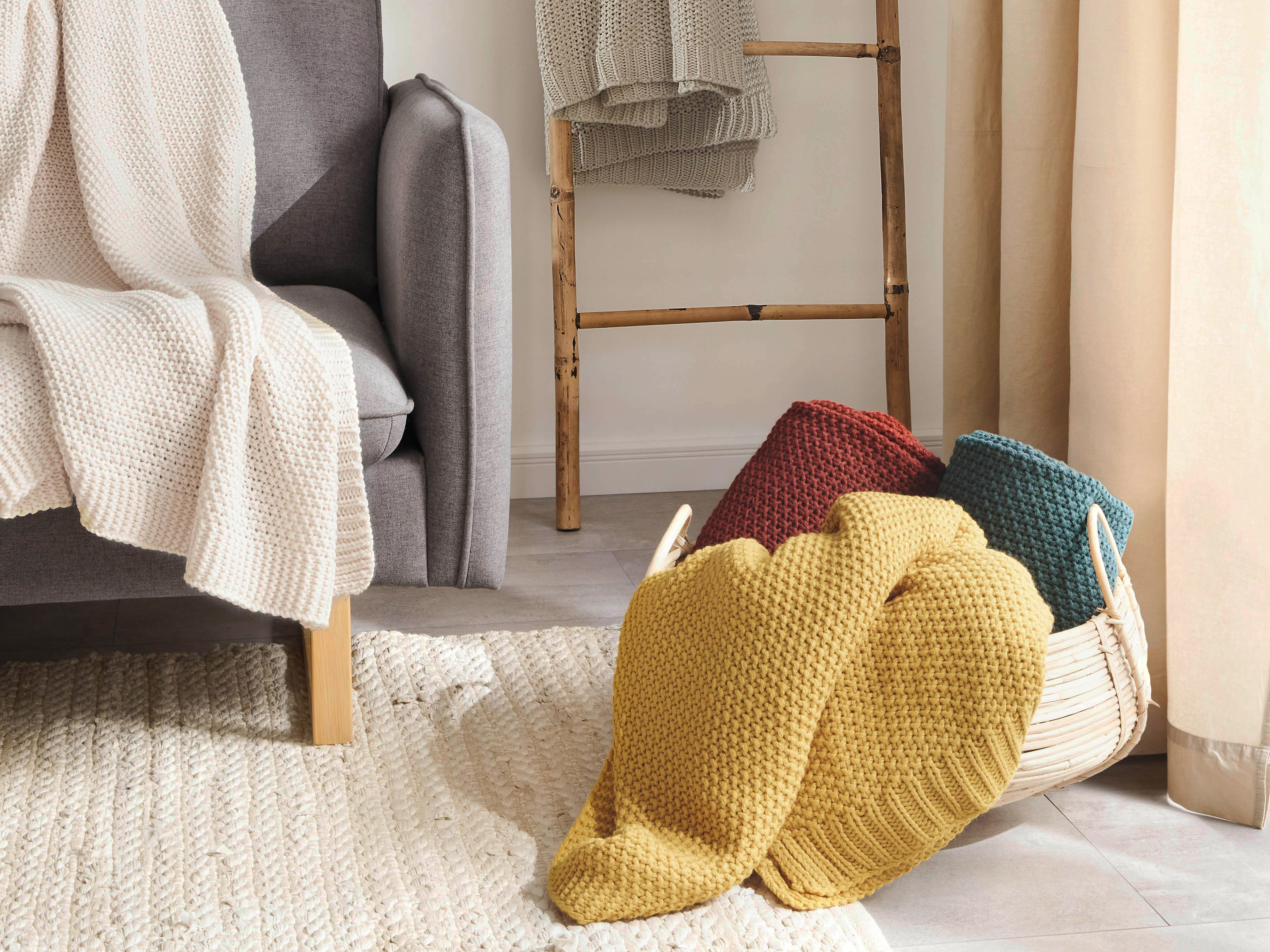 Strickdecke Hilda | 130x170, natur | 130x170 | natur