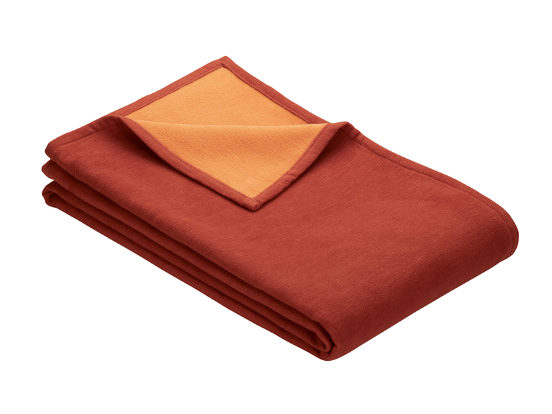 Hoteldecke Stockholm Bio GOTS zertifiziert | 140x200, terracotta