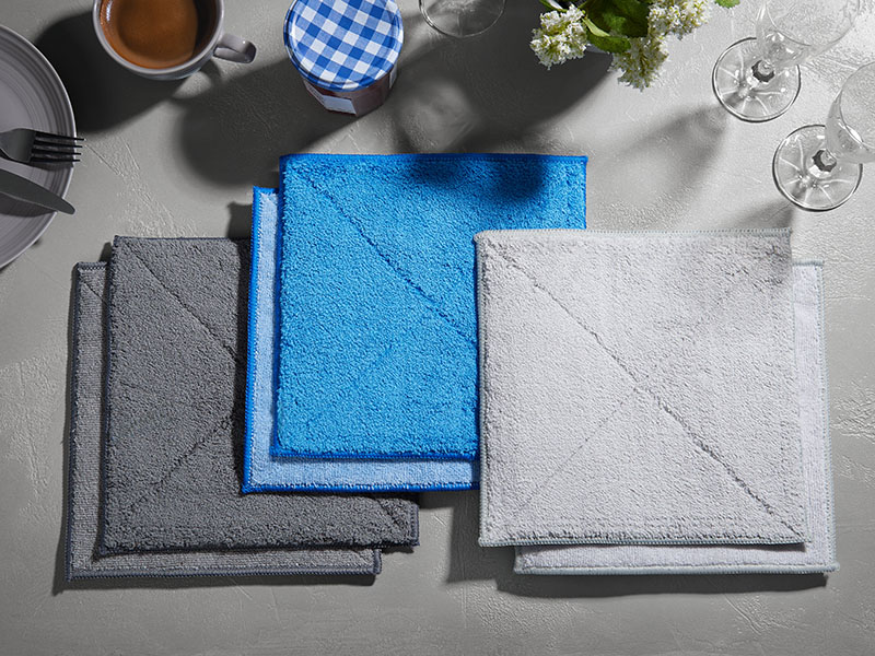 Mikrofasertuch 2er Pack | 23x23, sortiert