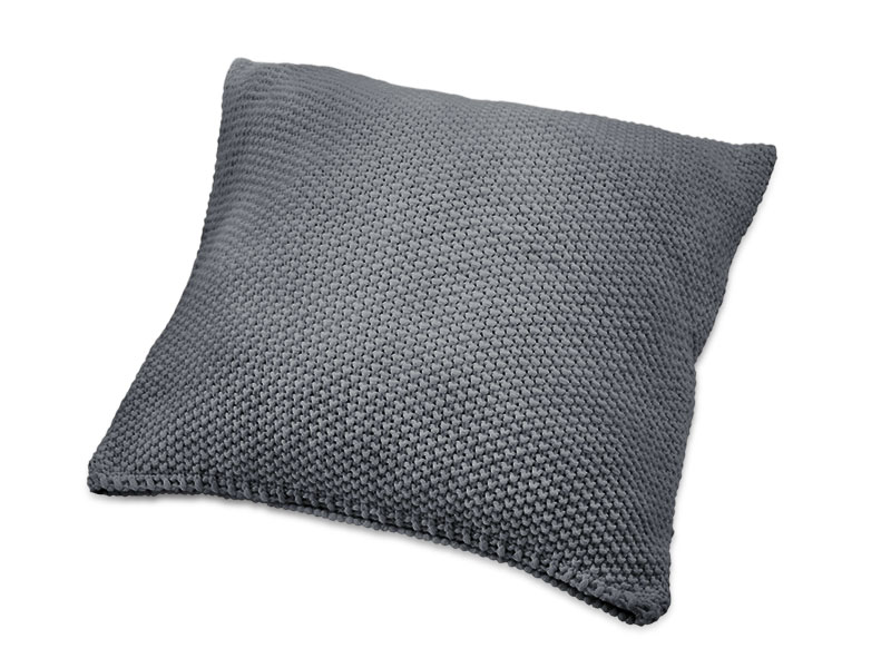 Strickkissen Hilda | 50x50, anthrazit