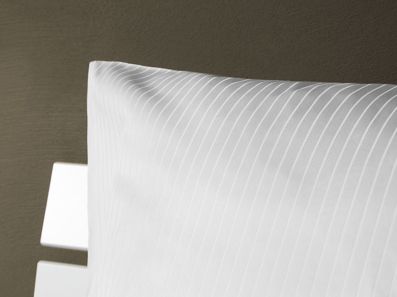 Satinstreifen-Bettwäsche Elisa weiß | 80x40, weiß Satinstreifen-Bettwäsche Elisa weiß | 80x40, weiß