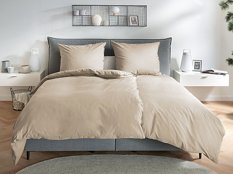 Baumwoll-Bettwäsche Stone Washed farbig HV