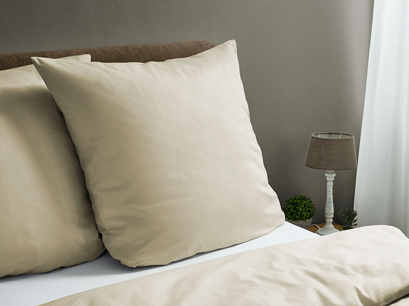 Satinstreifen-Bettwäsche Olivia 2mm | 80x60, sekt Satinstreifen-Bettwäsche Olivia 2mm | 80x60, sekt