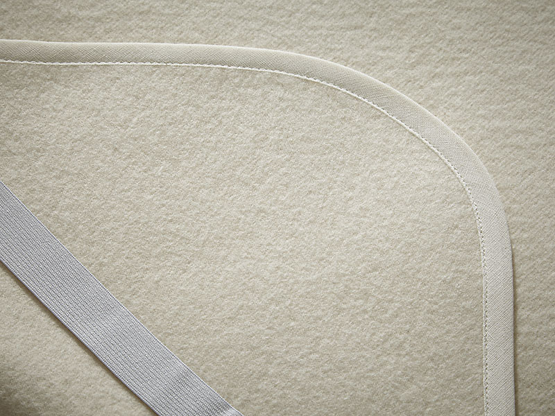 Molton-Spannauflage Delft | 160x200, rohweiß