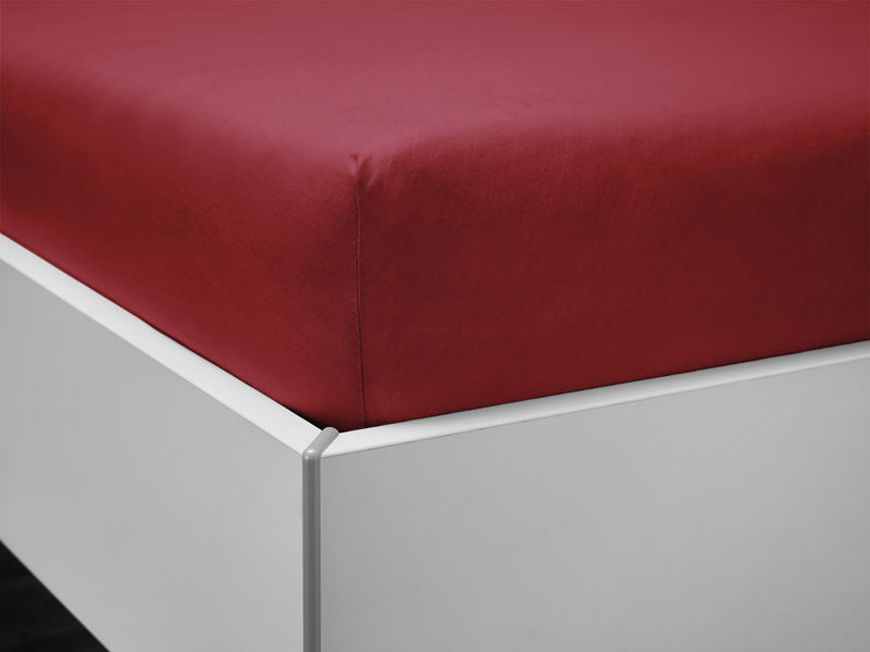 Jersey-Spannlaken Janine Elastic | 150x200, granat