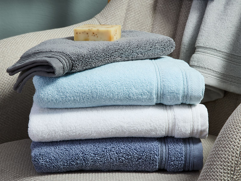 Walk-Frottiertuch Monaco Zero Twist Softgarn | Handtuch (50x100), hellblau