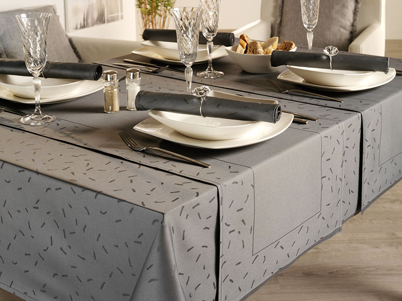 Tischwäsche Caprice abgepasst farbig | 50x50, taupe Tischwäsche Caprice abgepasst farbig | 50x50, taupe