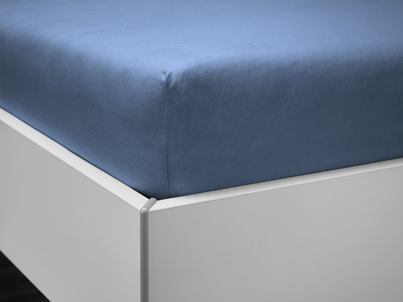Feinjersey-Spannbettlaken Emil | 100x200, blau
