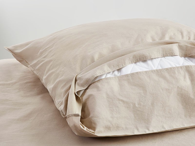 Baumwoll-Bettwäsche Stone Washed farbig HV | 80x80 + 135x200, leinen