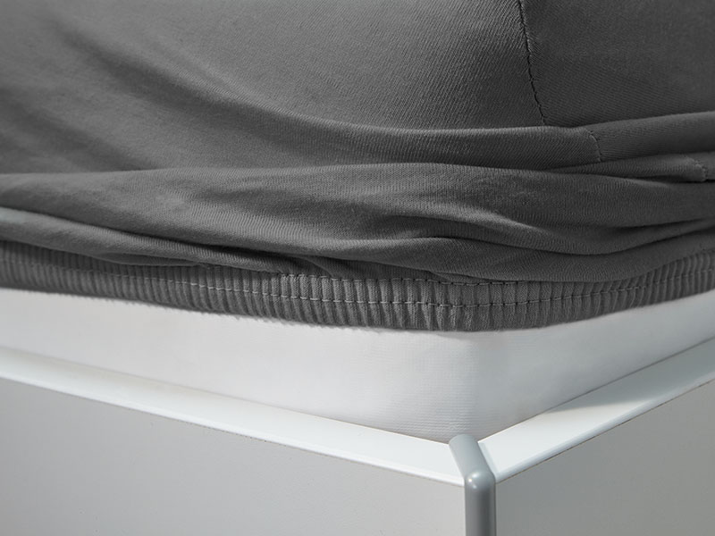 Jersey-Spannlaken Ella mit Elastan | 100x200, anthrazit