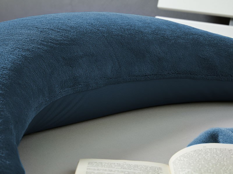 Stützkissen Plüschmond | 140x27, taupe