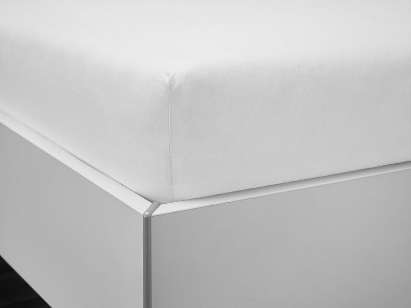 Jersey-Spannbettlaken bellana aqua | 200x200, weiß | 200x200 | weiß