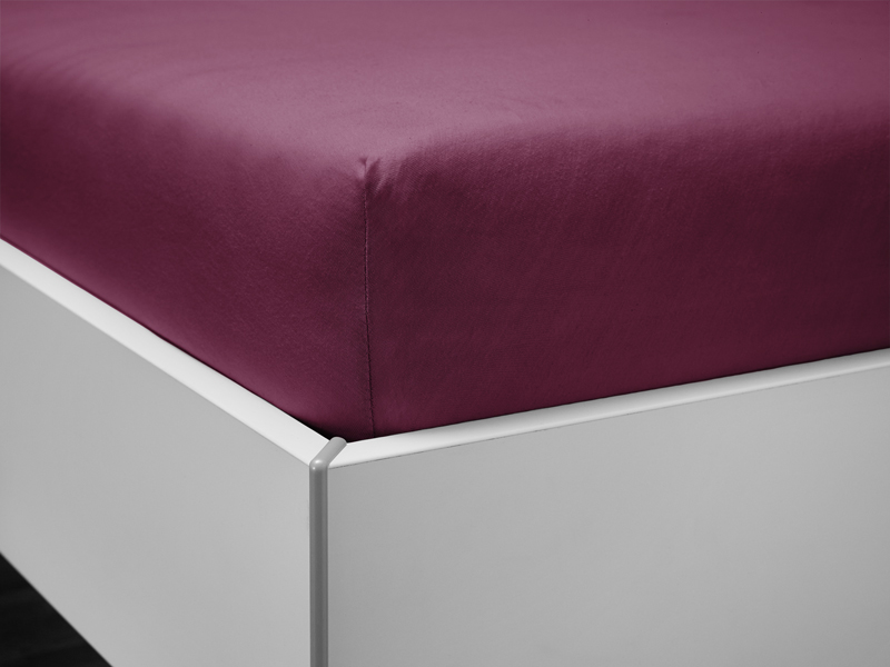 Jersey-Spannbettlaken bellana aqua | 200x200, burgund