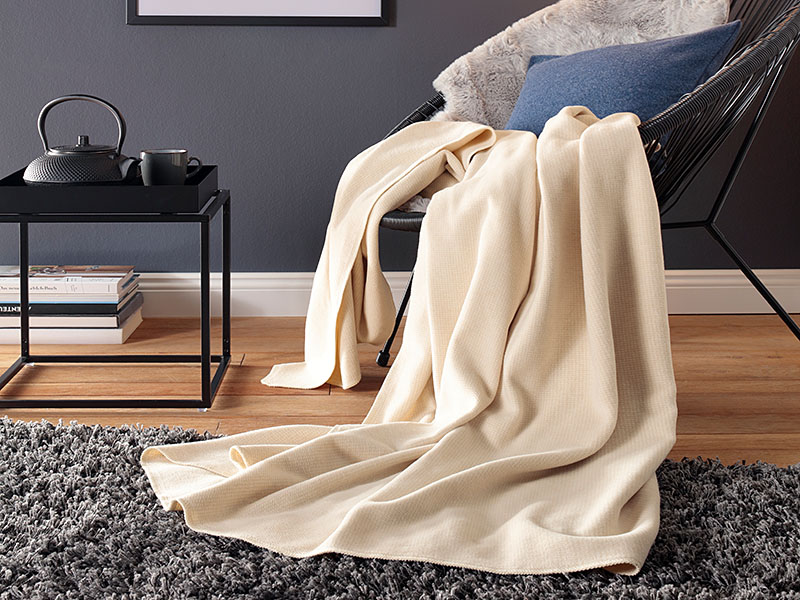 Recyclingdecke Cotton Comfort farbig Recyclingdecke Cotton Comfort farbig