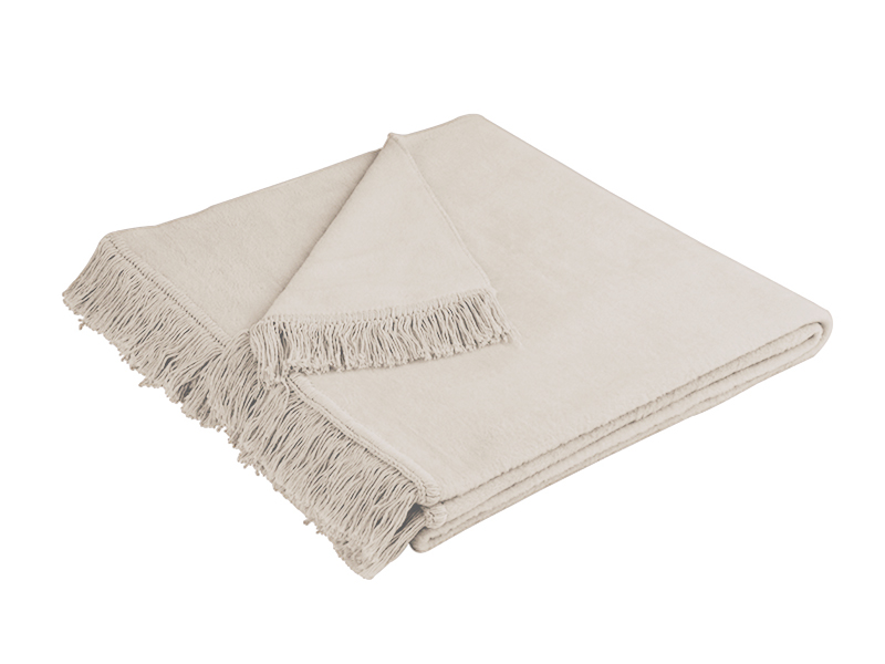 Sofaschoner/Sesselschoner Cover Cotton aus farbigem Recyclinggarn | 100x200, natur