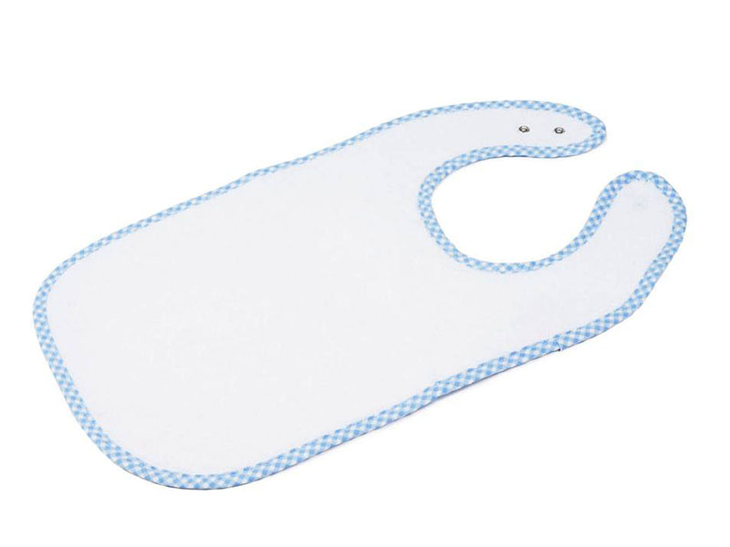Walk-Frottier-Kinderlatz Mika | 30x50, weiß-blau - Stück