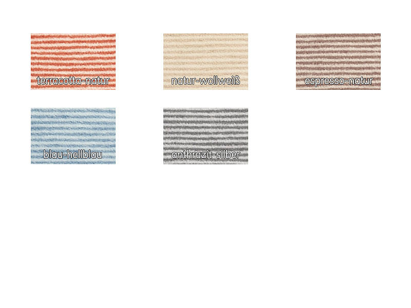 Baumwolldecke Turin gestreift Bio | 140x200, anthrazit-silber Baumwolldecke Turin gestreift Bio | 140x200, anthrazit-silber