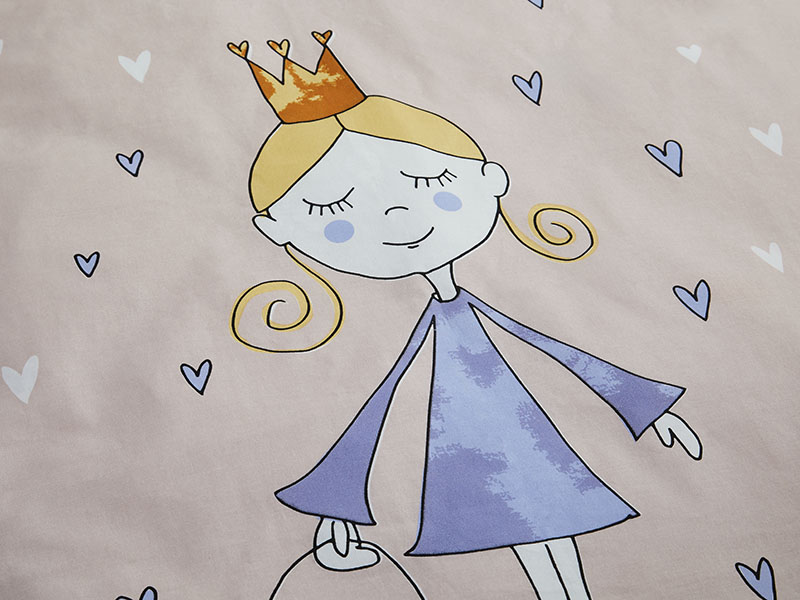 Kinder Renforcé-Bettwäsche | 40x60 + 100x135, Princess