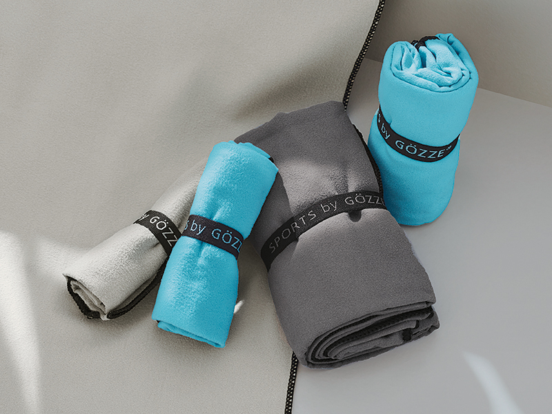 Sporttuch antibakteriell mit Gummiband farbig Sporttuch antibakteriell mit Gummiband farbig
